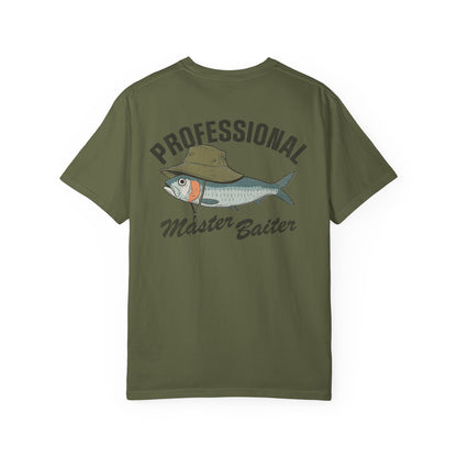 Southern Country Professional Master Baiter T-Shirt | Funny Minimal Fishing Graphic Tee