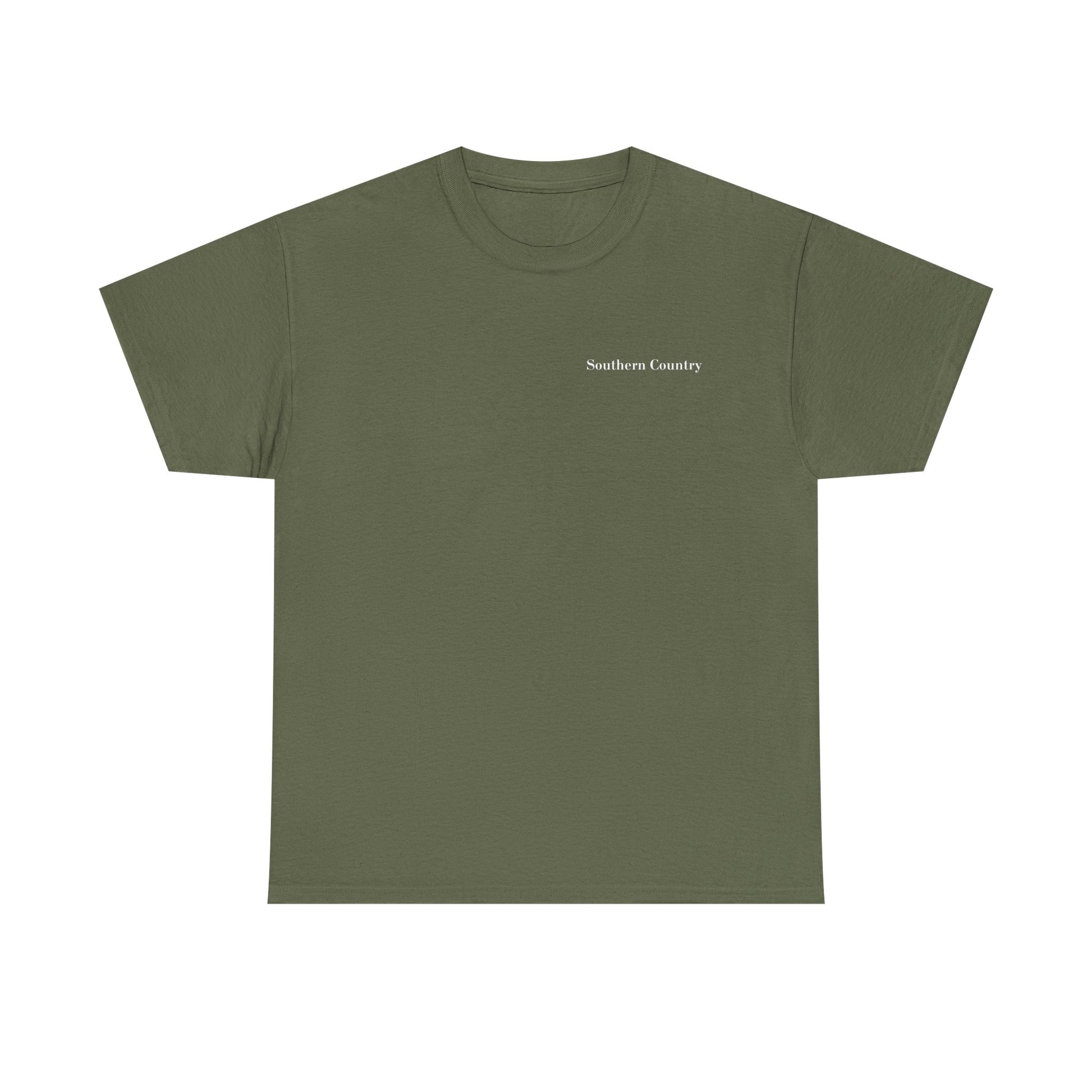 Best Dad By Par Golf Shirt – Funny Golf Dad Tee in olive green with "Southern Country" text.