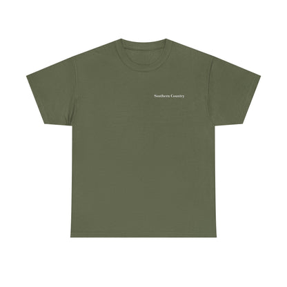 Best Dad By Par Golf Shirt – Funny Golf Dad Tee in olive green with "Southern Country" text.