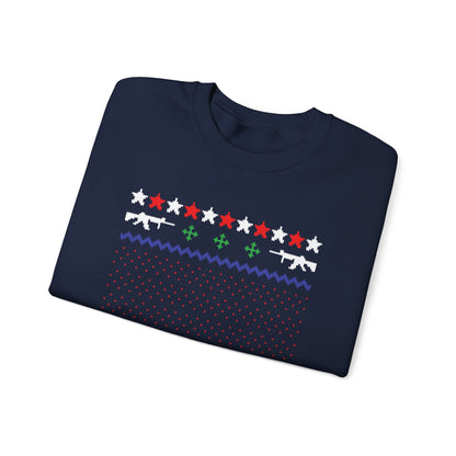 Gun Lover Christmas Sweatshirt – Funny 2A Holiday Crewneck