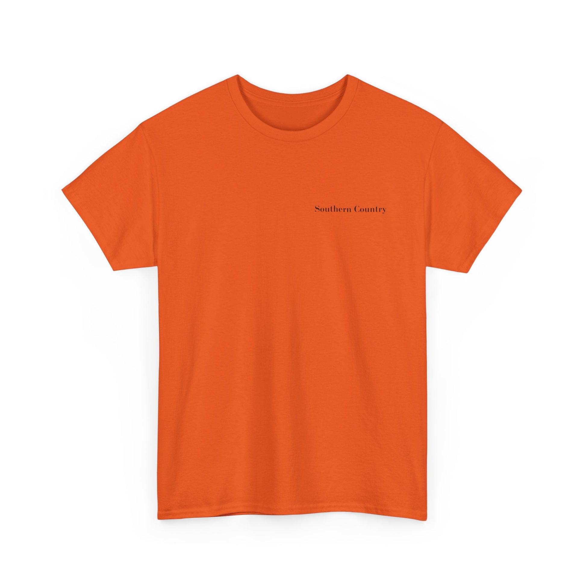 My Wife Will Kill You Shirt – Funny Husband Tee in vibrant orange with Southern Country text.