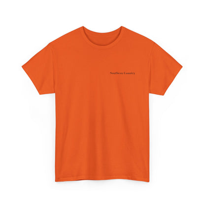 My Wife Will Kill You Shirt – Funny Husband Tee in vibrant orange with Southern Country text.