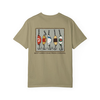 Tackle Beer Fishing T-Shirt | Vintage Bottle Cap Lure Graphic Tee for Lake Life & Summer