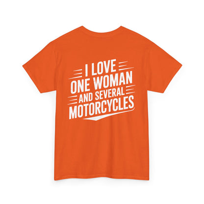 One Woman Several Motorcycles