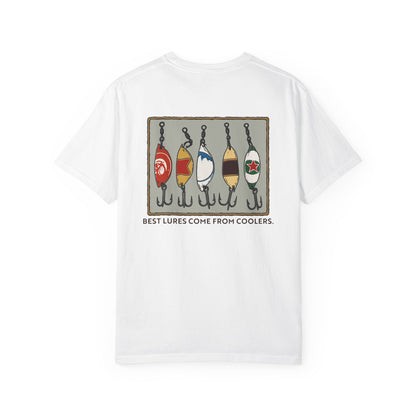 Tackle Beer Fishing T-Shirt | Vintage Bottle Cap Lure Graphic Tee for Lake Life & Summer