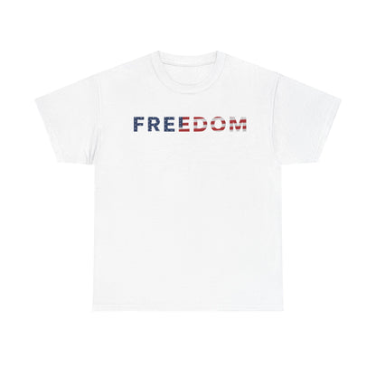 Freedom 250 USA Anniversary Tee with 'FREEDOM' design for America's 250th birthday