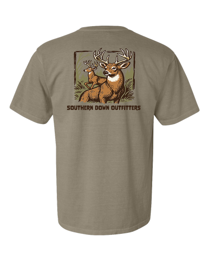 2 Bucks Deer T-Shirt | Whitetail Hunting Tee
