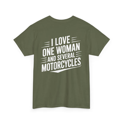 One Woman Several Motorcycles