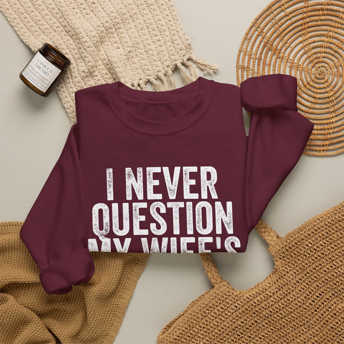 Never Question Crewneck Sweatshirt