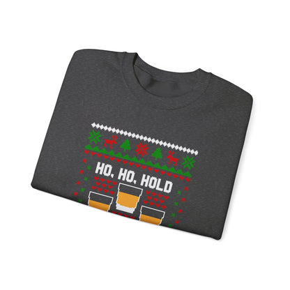 Ho Ho Hold My Whiskey Sweatshirt – Funny Christmas Crewneck