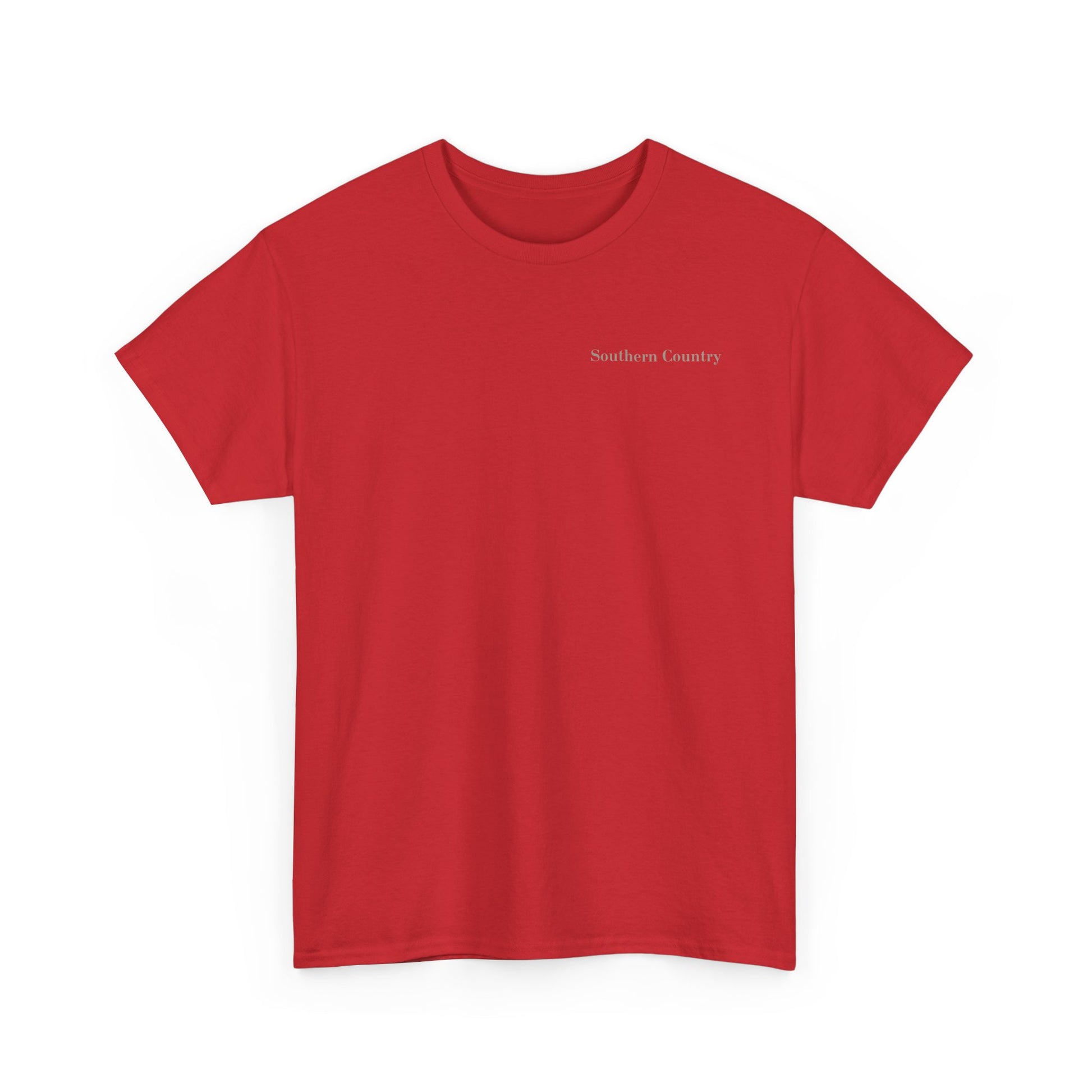 I Love One Woman and Several Guns Shirt in red, showcasing a unique design for Second Amendment advocates.