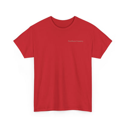 I Love One Woman and Several Guns Shirt in red, showcasing a unique design for Second Amendment advocates.