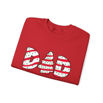 Christmas Tree Cake Dad Sweatshirt – Funny Holiday Crewneck