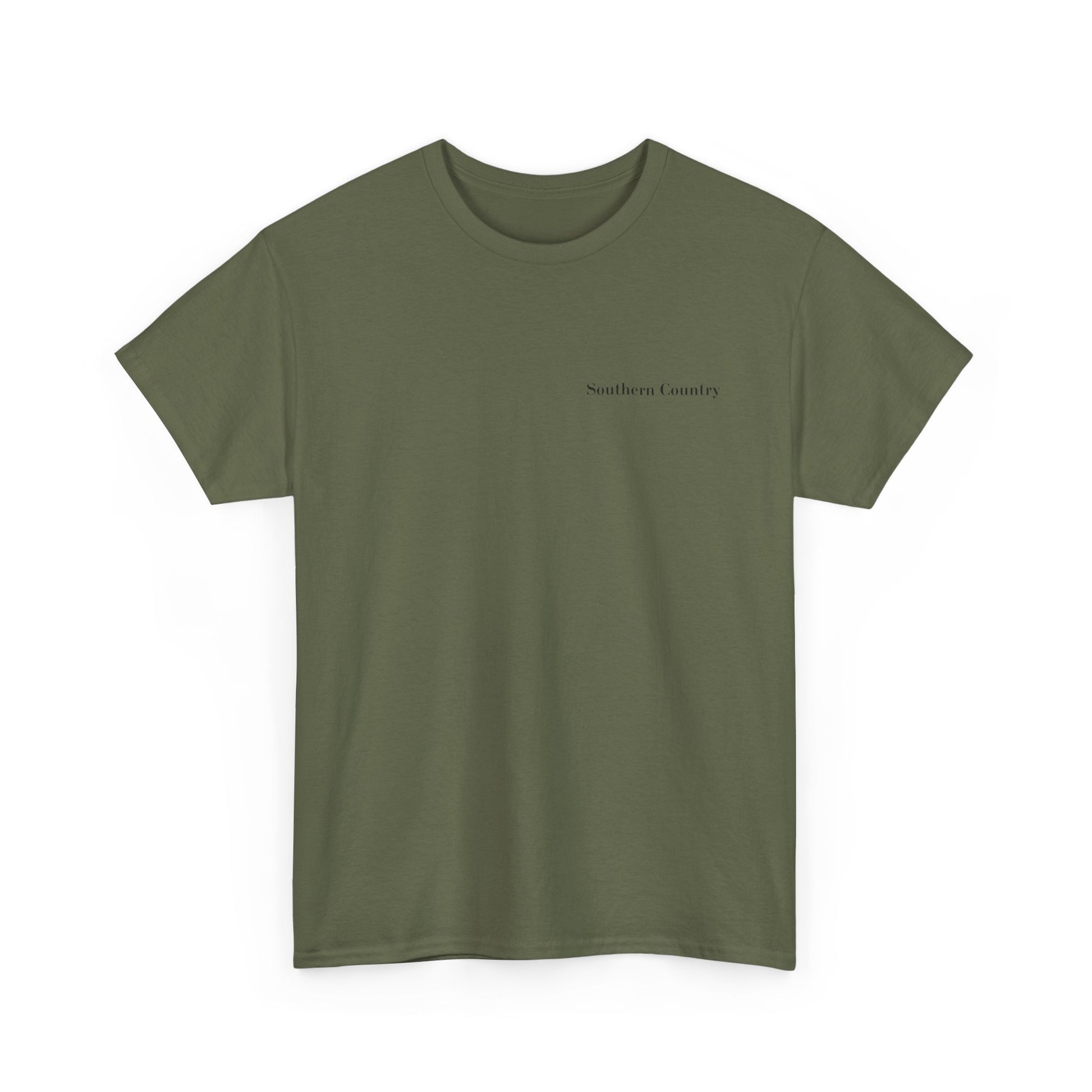 My Wife Will Kill You Shirt in olive green, funny husband tee for everyday casual wear.