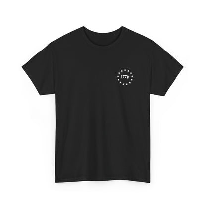 This Is My Pride Flag T-Shirt with 1776 design, a bold patriotic tee for Americans, perfect for events and casual wear.