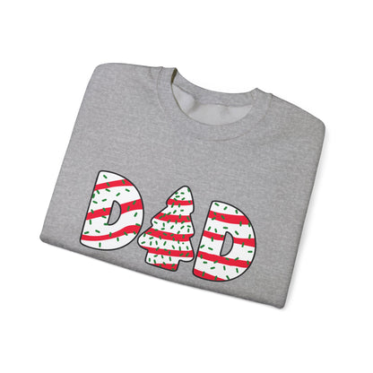 Christmas Tree Cake Dad Sweatshirt – Funny Holiday Crewneck