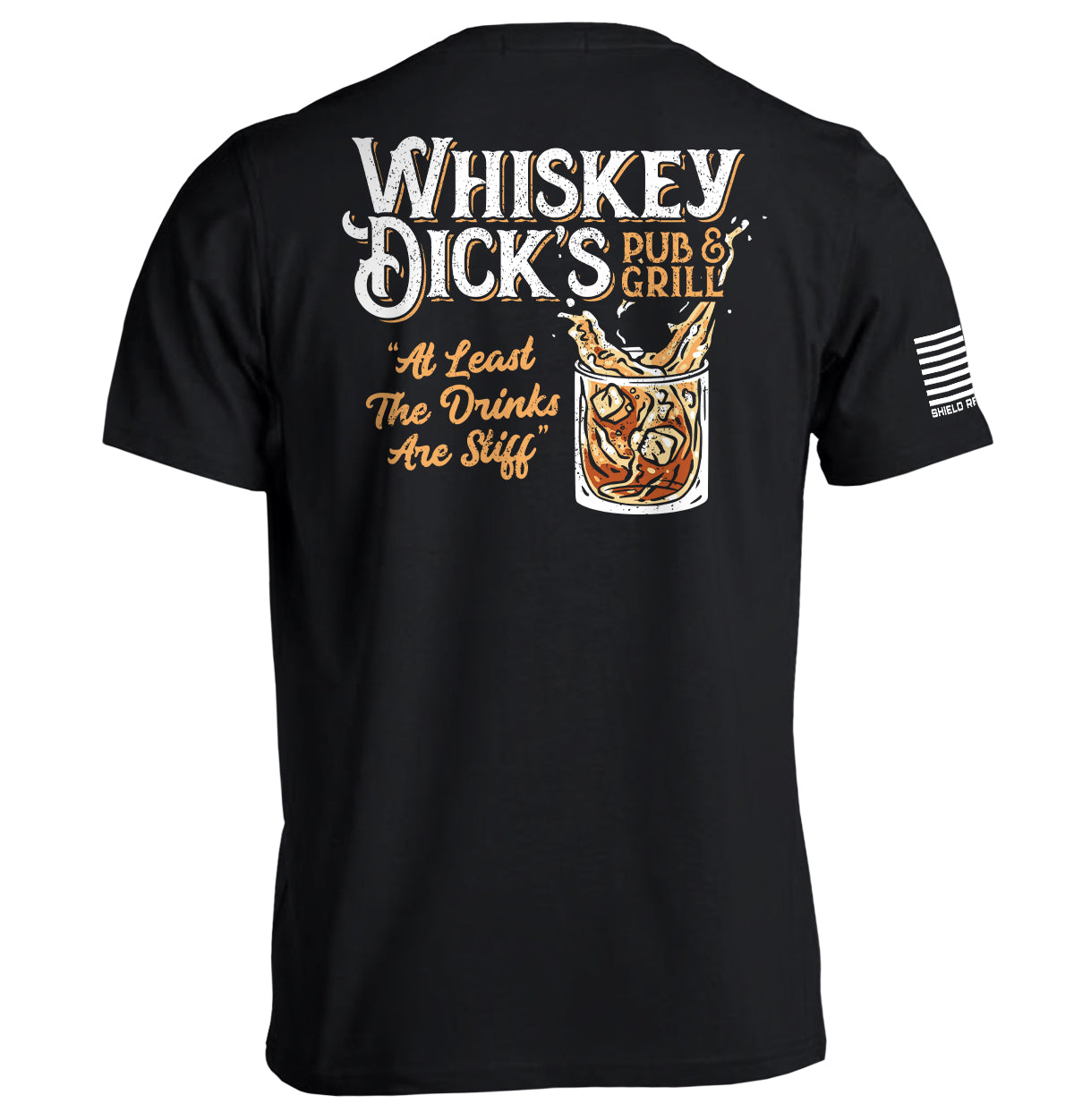 Whiskey Dick’s Pub & Grill Shirt with vintage design and whiskey glass graphic