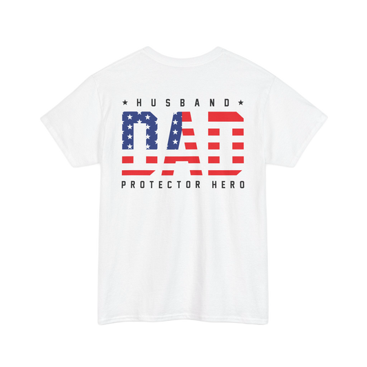 Husband Dad Protector Shirt – Patriotic American Flag Tee