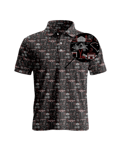 South Carolina football polo shirt - The Palmetto by Haven Golf with bold design