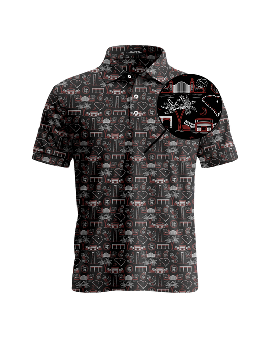 South Carolina football polo shirt - The Palmetto by Haven Golf with bold design