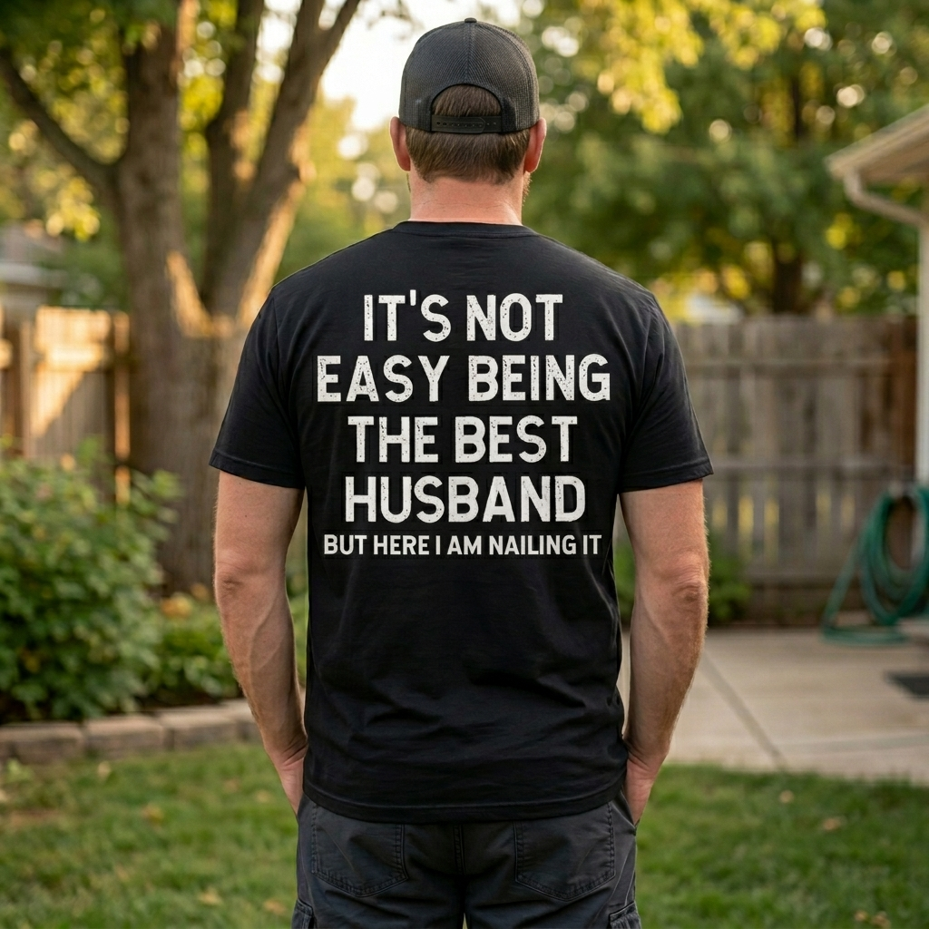 Not Easy Being the Best Husband Shirt (Back Of Shirt)
