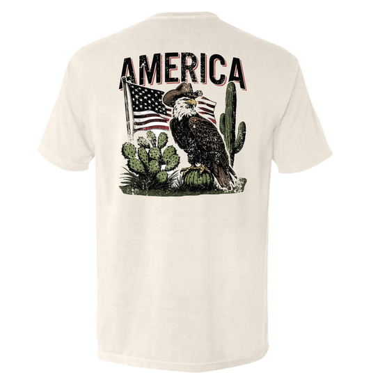America Eagle Western T-Shirt | Western Patriotic Tee