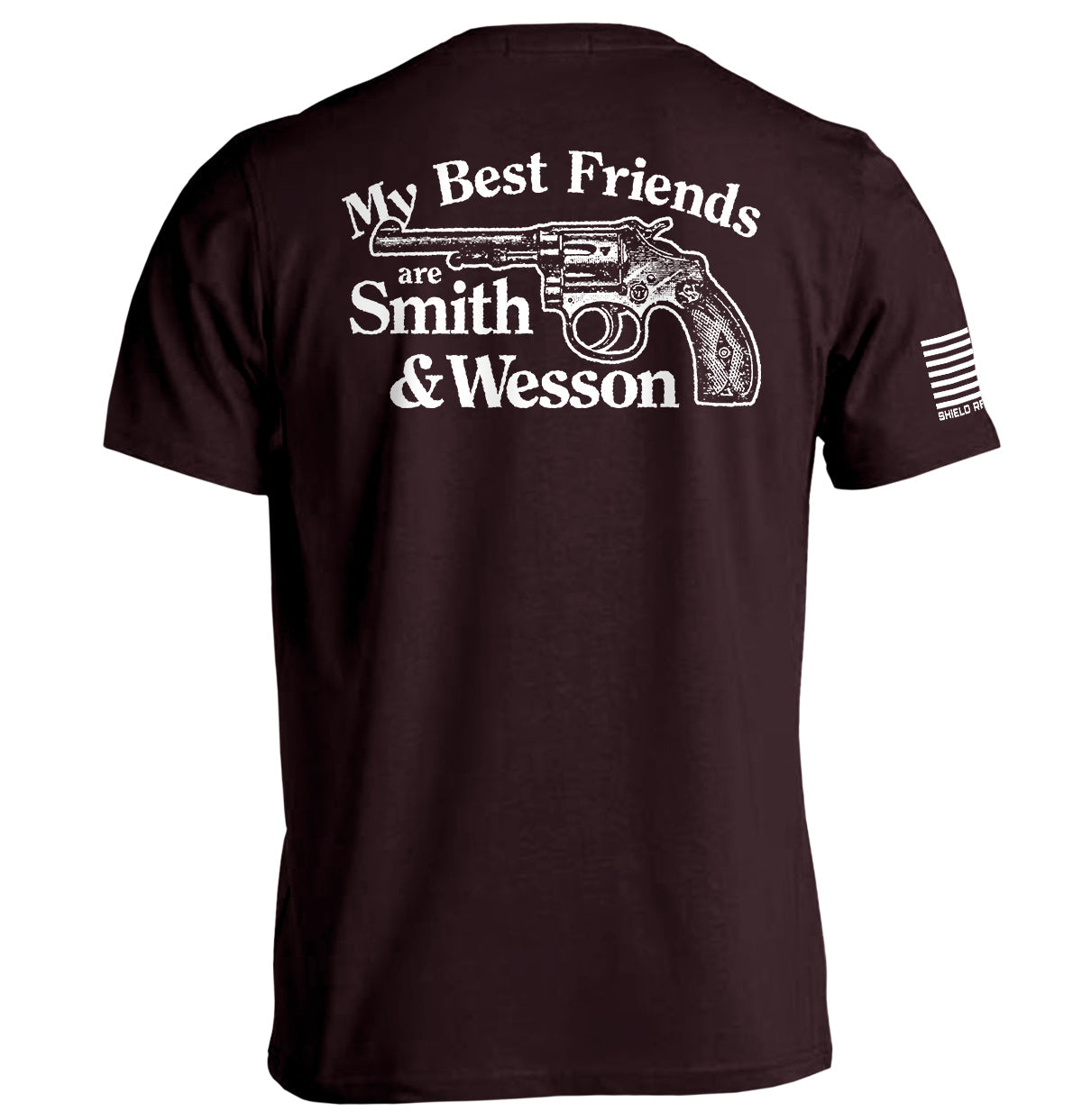 My Best Friends Are Smith And Wesson Hoodie with gun graphic, showcasing bold Second Amendment humor and support for personal freedom.