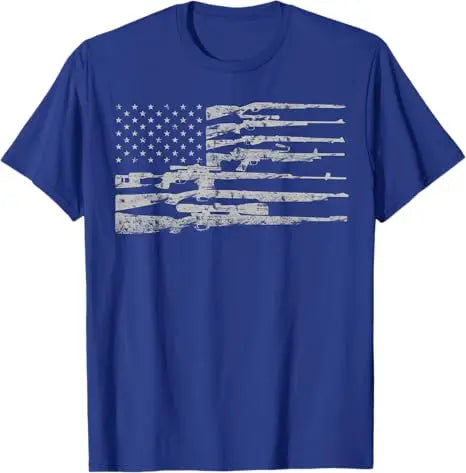 American Flag Gun Tee – Pro 2A Patriotic Shirt for Men