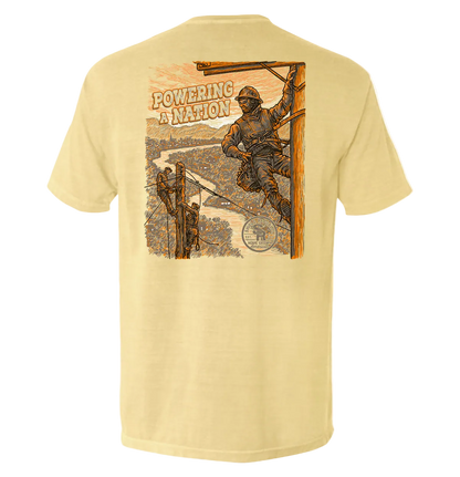 Powering a Nation Lineman T-Shirt | Blue Collar Utility Tee