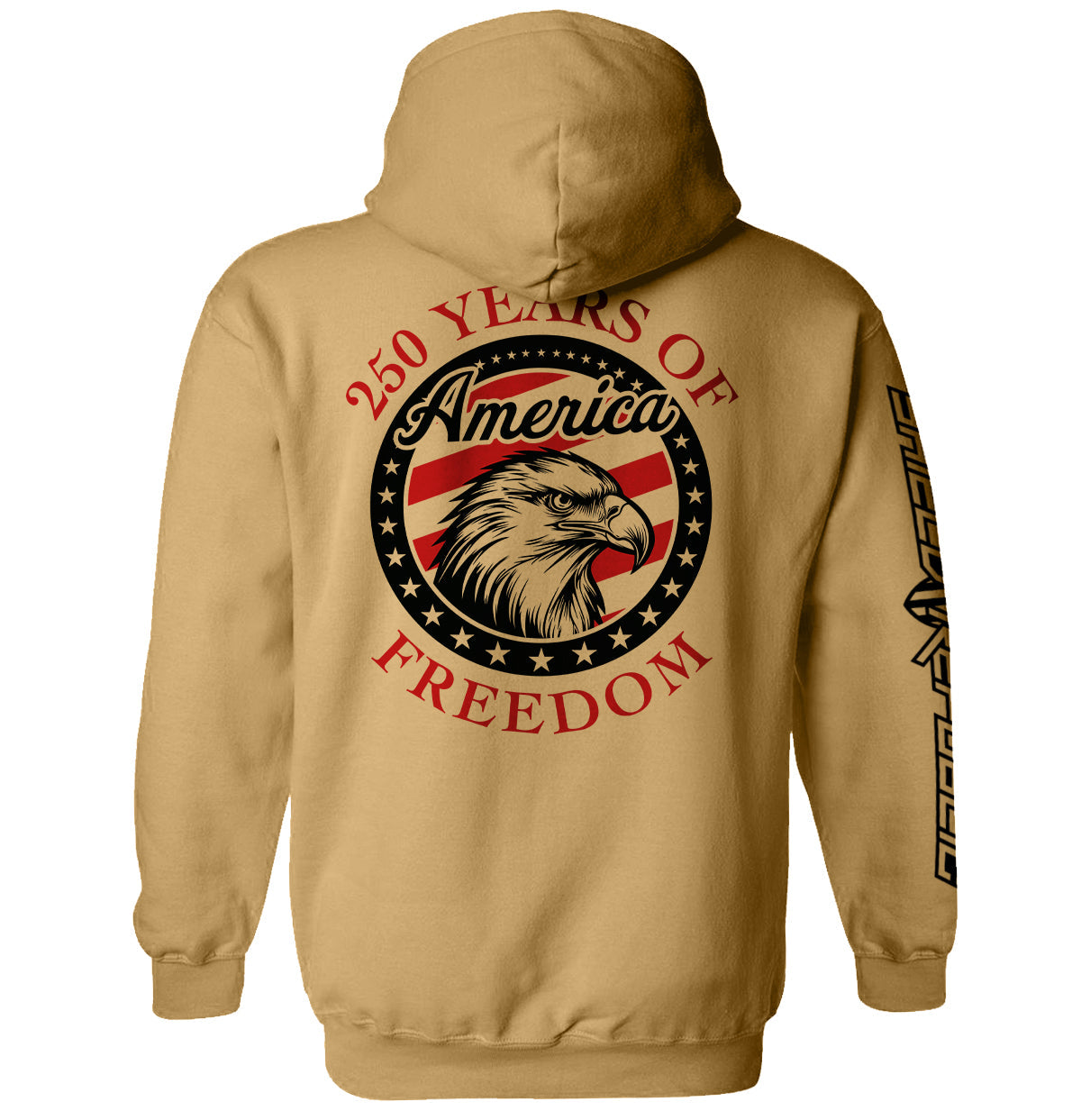 250 Years Of Freedom Eagle Shirt featuring bold eagle design for America 250th anniversary, celebrates strength and independence.