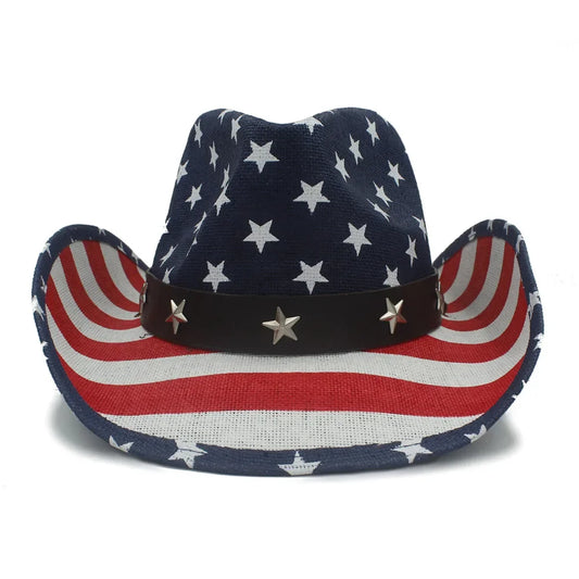 American flag cowboy hat