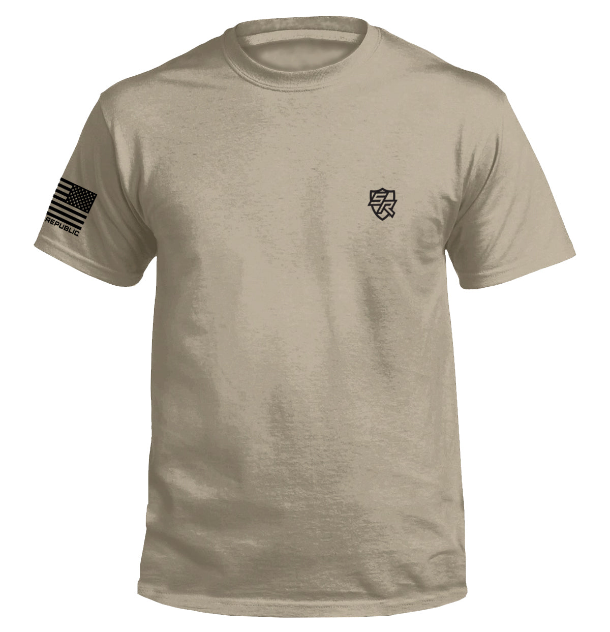Beige t-shirt featuring small detailed artwork, inspired by American history with modern humor. Spilling the Tea Since 1773 T-Shirt