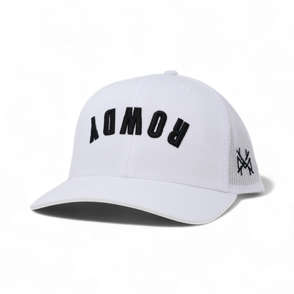 Rowdy Hat – Upside Down Lettering Trucker Hat