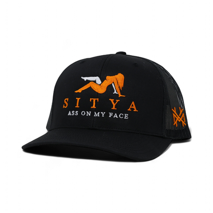 Sitya Hat – Parody SITYA Ass On My Face Trucker Snapback Cap