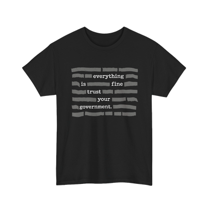 Everything Is Fine Trust Your Government Shirt
