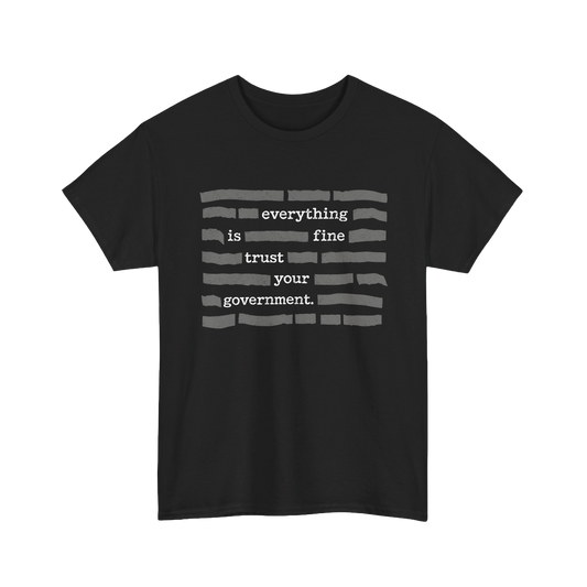 Everything Is Fine Trust Your Government Shirt