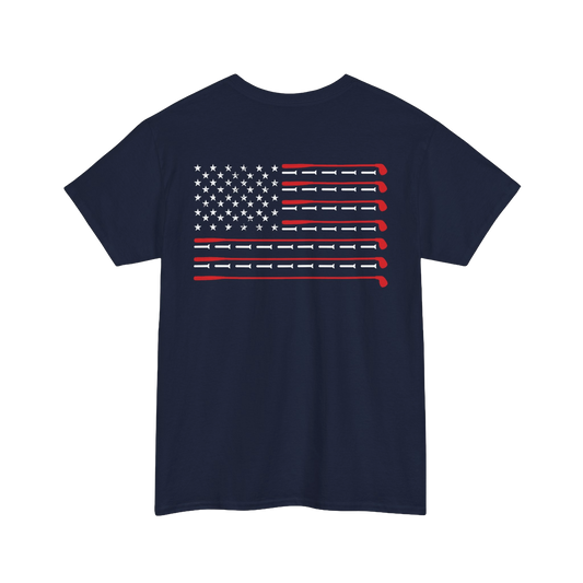 American Flag Golf Shirt – Patriotic USA Golf Tee