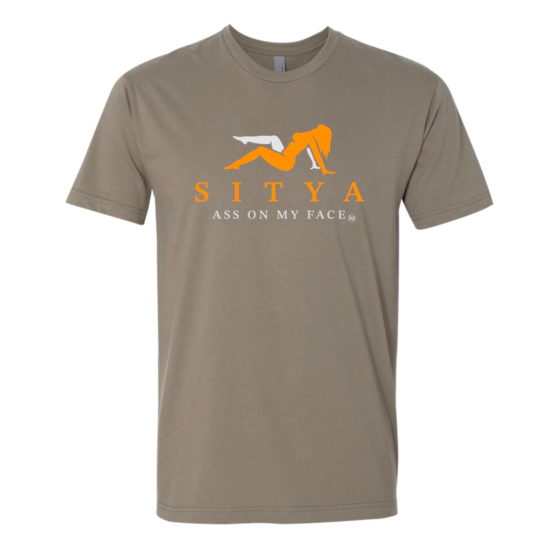 Sitya T-Shirt – Funny Parody Outdoor Tee with bold humorous design for casual wear.