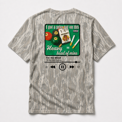Heavy Head of Mine T Shirt | Southern Music Parody Graphic Tee