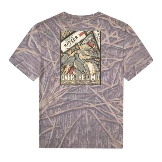 Over The Limit T Shirt with vintage graphic, featuring detailed illustration and classic style statement.